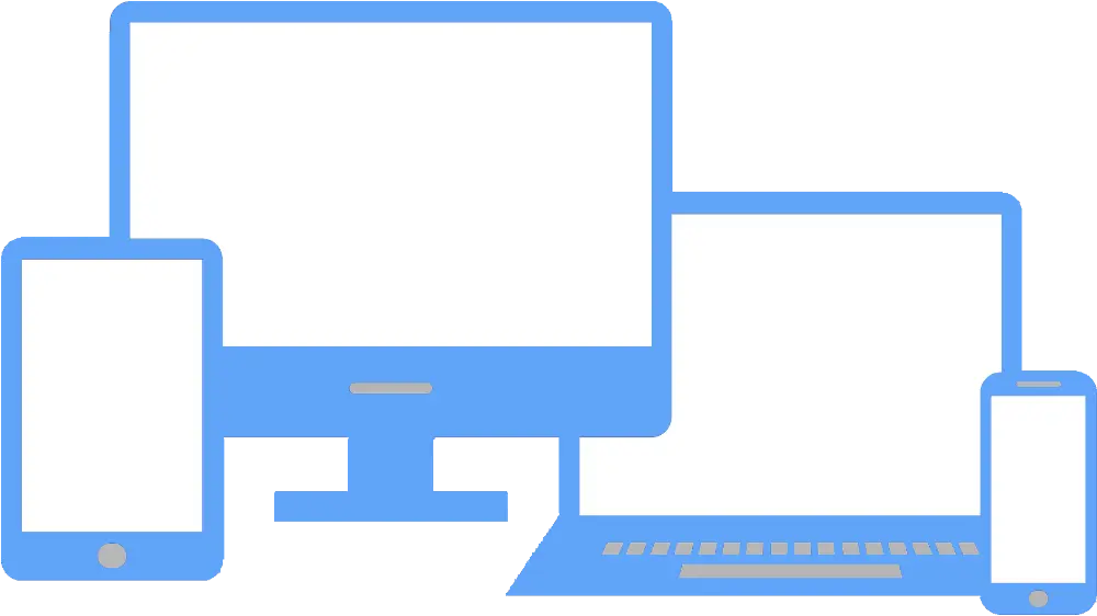 mobielvriendelijke website. website die zowel op een telefoon, tablet als op een desktop / computer goed wordt weergegeven